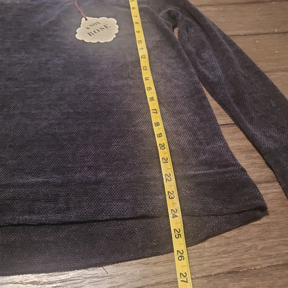 Knox Rose Long Sleeve Dark Blue Knitted Sweater XS - Picture 8 of 8